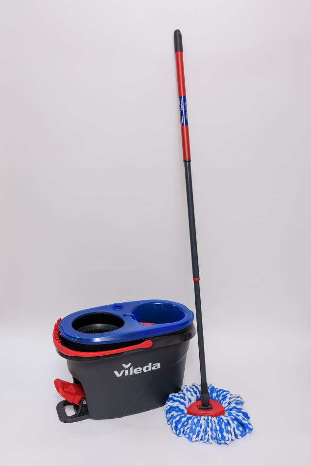 Vileda spin mop and bucket.