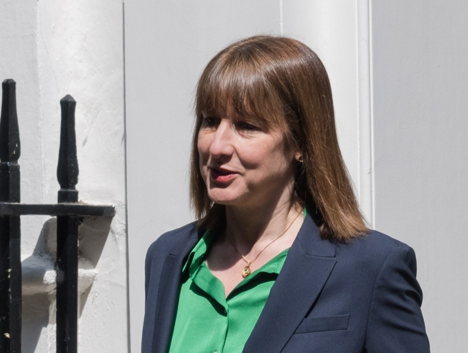 Rachel Reeves leaving 10 Downing Street.