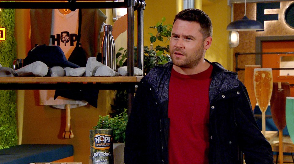 Aaron Dingle, played by Danny Miller, in Emmerdale.