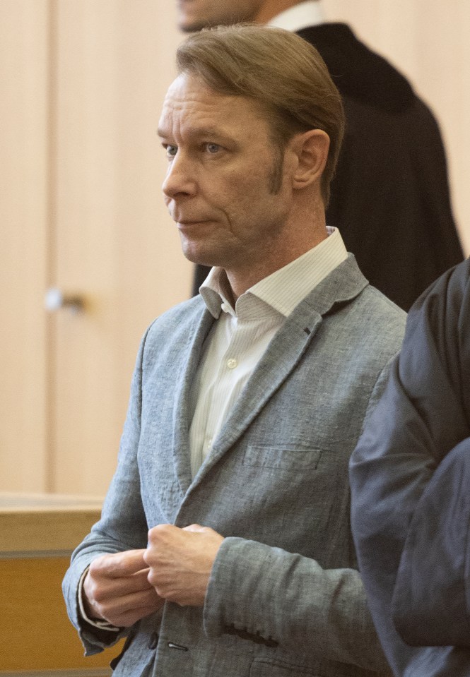 Christian Brueckner at his trial in Braunschweig, Germany.