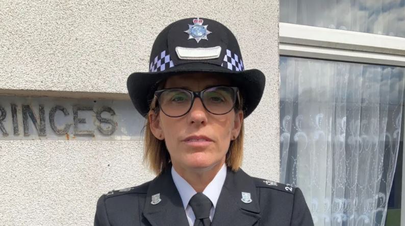 Police officer in uniform.