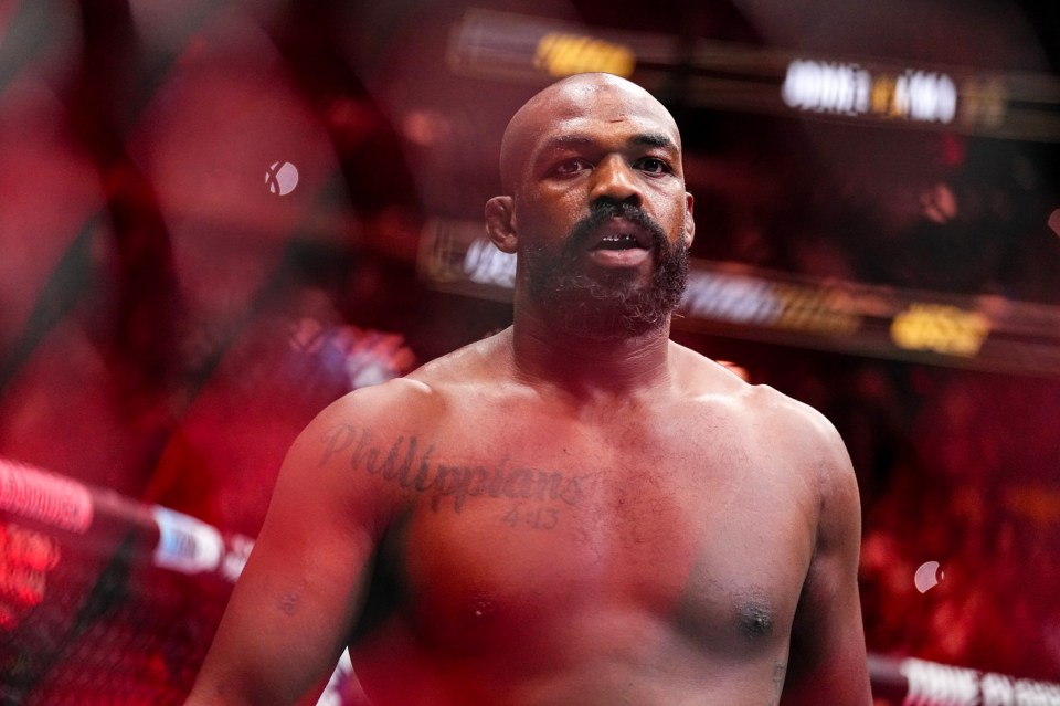 Jon Jones in the UFC ring.
