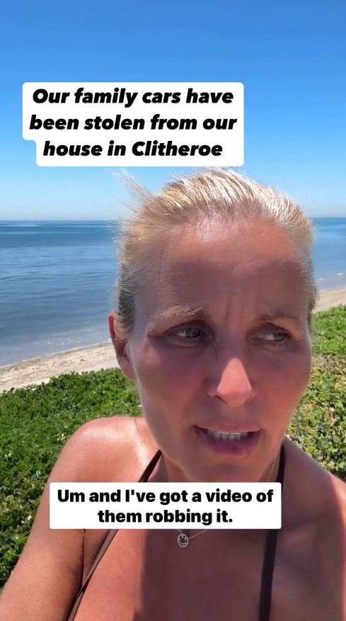 Woman reporting family car theft in Clitheroe.