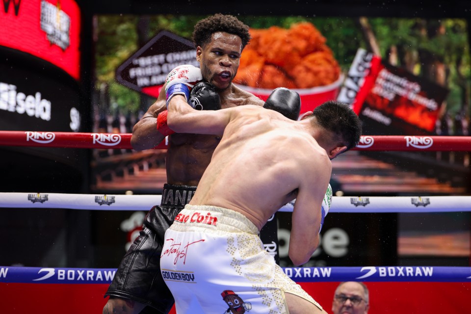 Devin Haney and Jose Ramirez boxing.