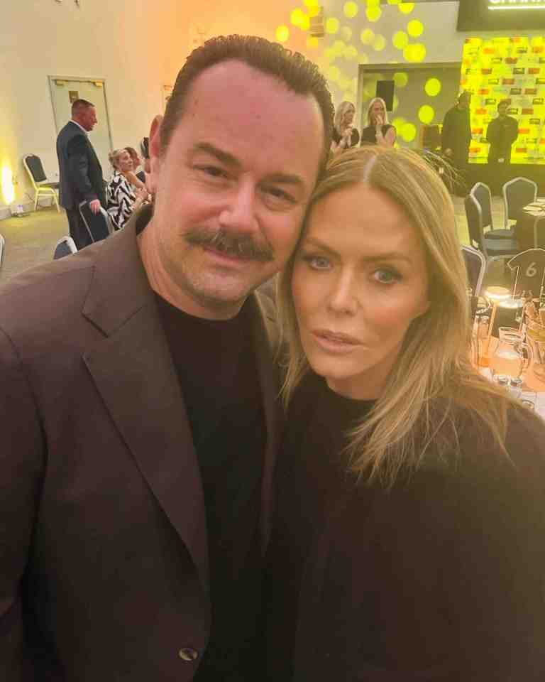 Patsy Kensit and Danny Dyer at an event.