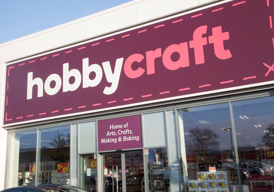Hobbycraft store exterior.