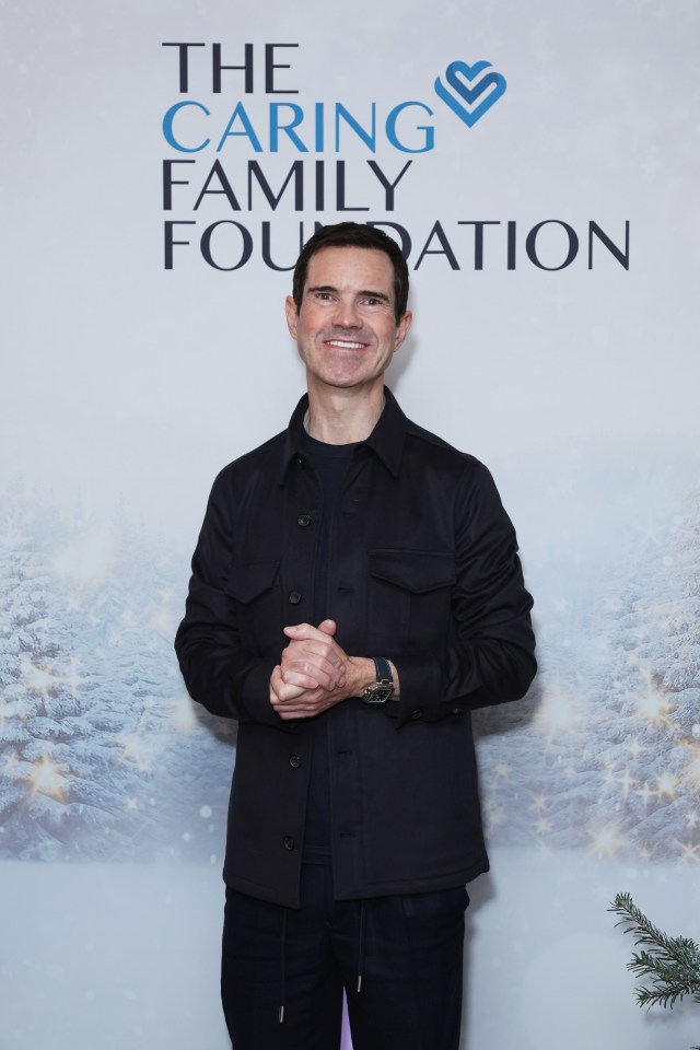 Jimmy Carr at The Caring Family Foundation event.