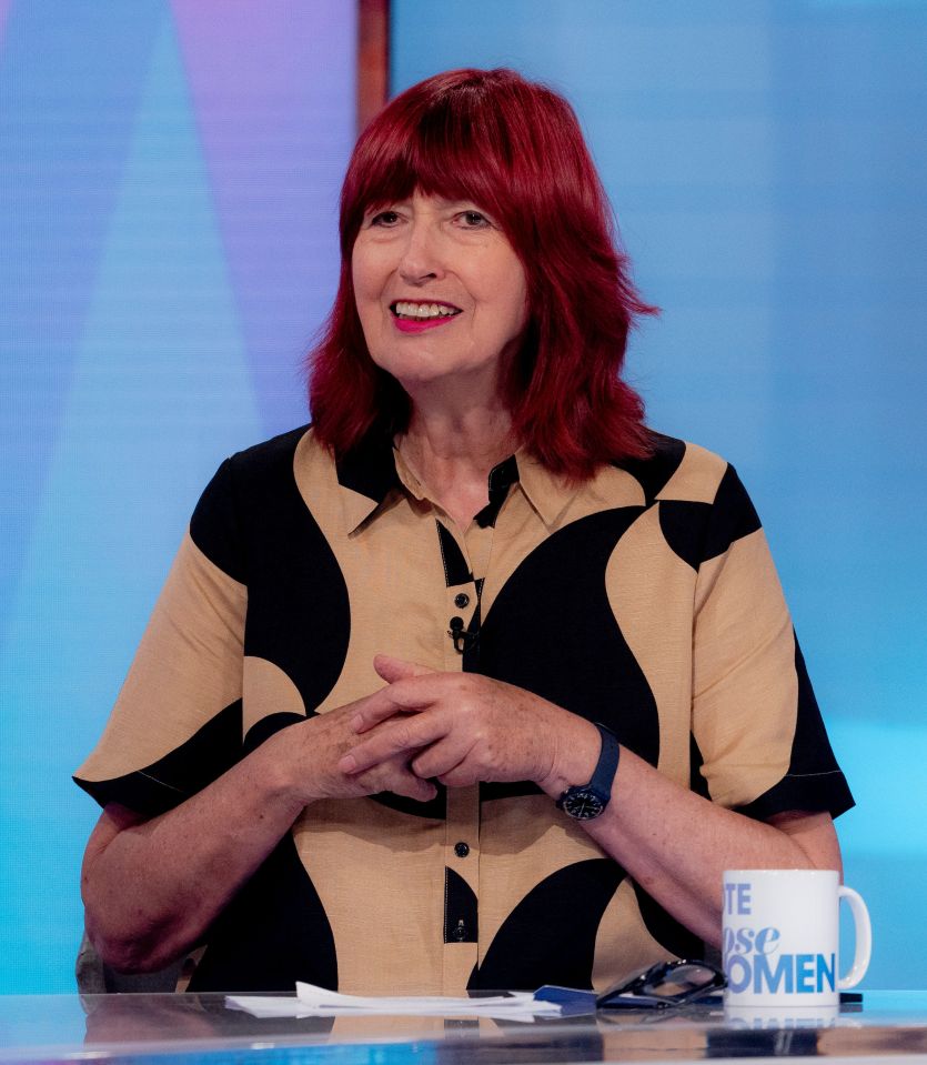 Janet Street-Porter on the set of Loose Women.