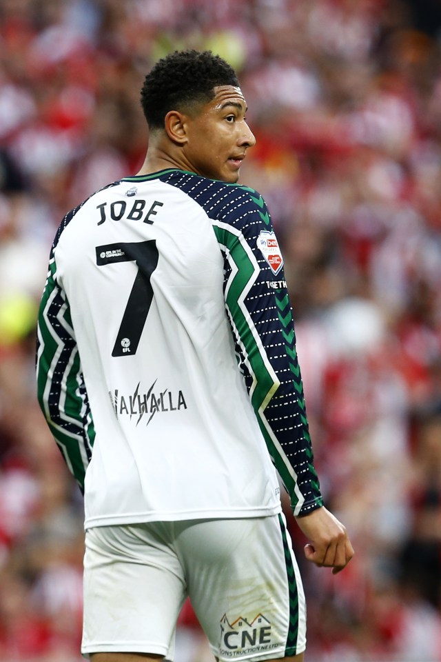 Jobe Bellingham of Sunderland in his team jersey.