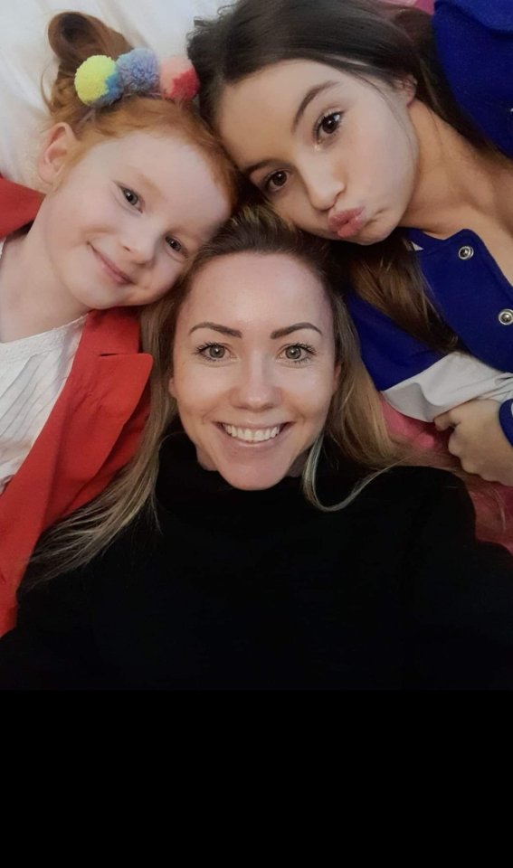 Lila Marsland with her mother and sister.