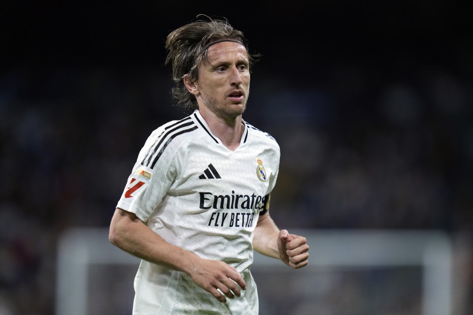 Luka Modric of Real Madrid during a La Liga match.