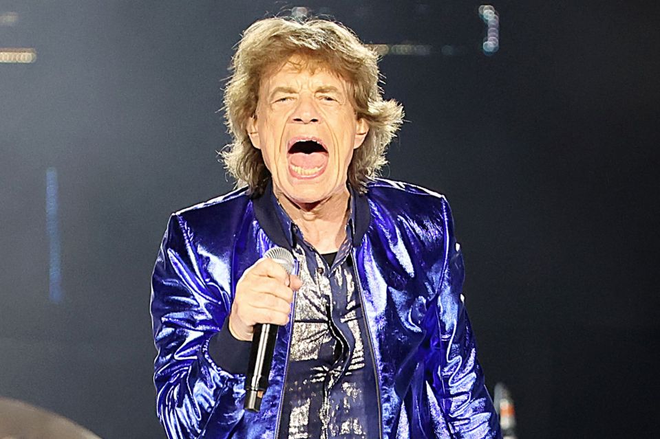 An image collage containing 1 images, Image 1 shows The Rolling Stones performing on stage