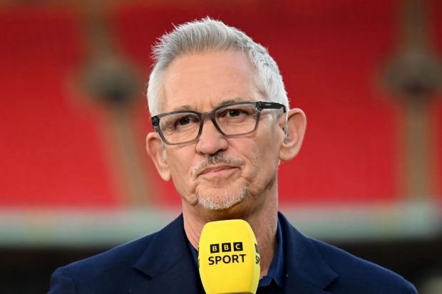 An image collage containing 1 images, Image 1 shows An image collage containing 1 images, Image 1 shows Gary Lineker presenting at a sporting event