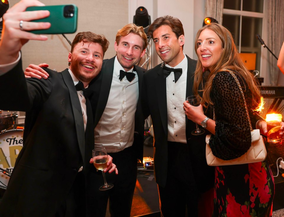 Group selfie at a charity event.