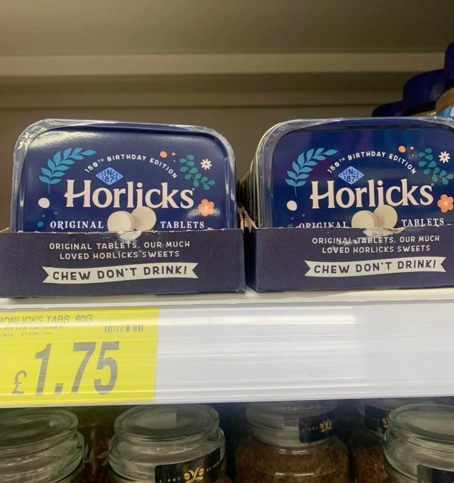 Two boxes of Horlicks Original Tablets, 150th birthday edition.