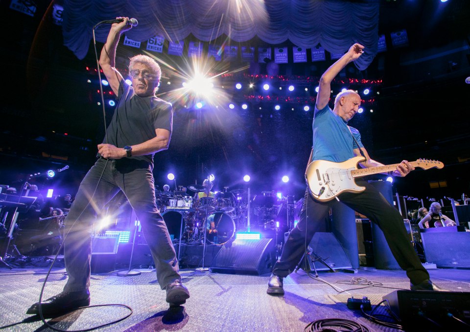 The Who performing at Madison Square Garden.