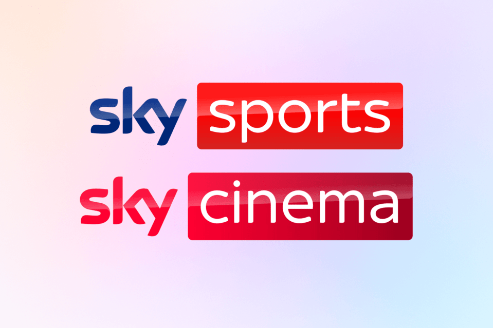 Sky Sports and Sky Cinema logos.