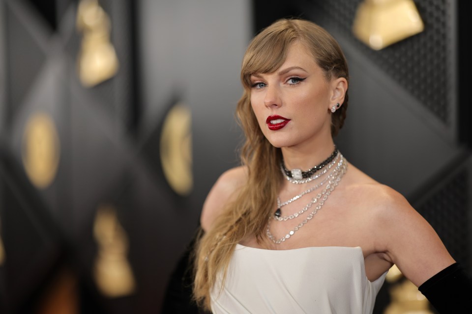 Taylor Swift at the 66th Grammy Awards.
