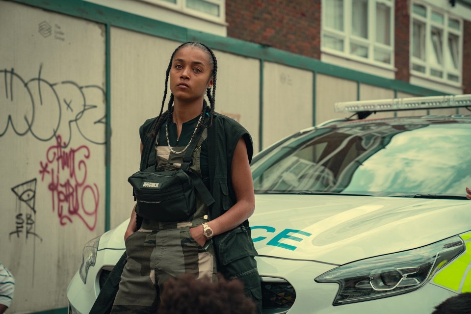 Jasmine Jobson as Jaq in Top Boy Season 3.