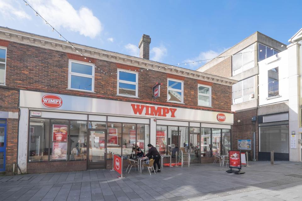 Wimpy restaurant in Ashford, UK.