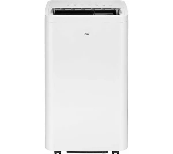 White Logik portable air conditioner and dehumidifier.