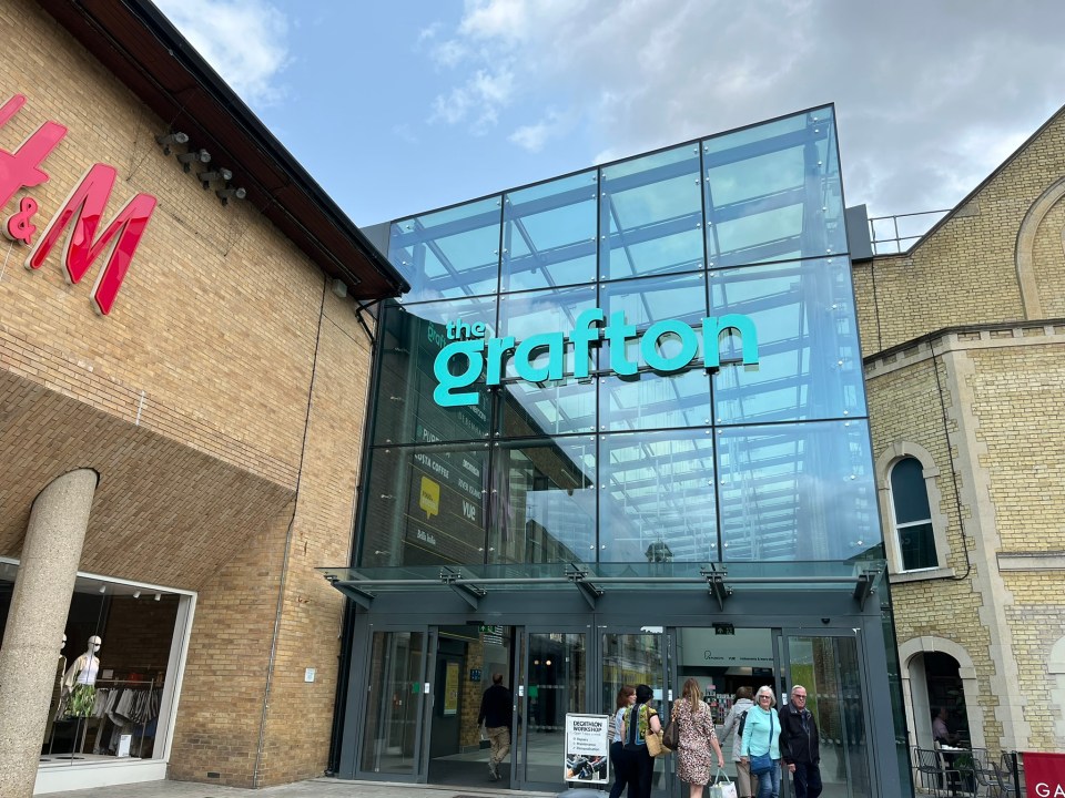 Entrance to the Grafton shopping centre.
