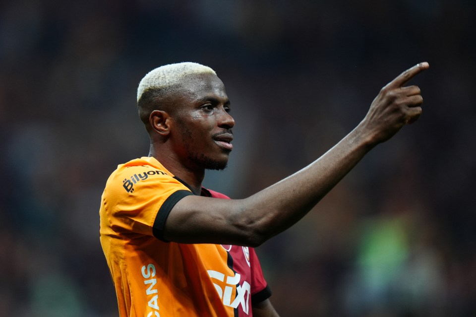 ISTANBUL, TURKIYE - MAY 30: Victor Osimhen of Galatasaray celebrates after scoring a goal during the 38th and final week match of the Turkish Super Lig between Galatasaray and RAMS Basaksehir at RAMS Park in Istanbul, Turkiye on May 30, 2025. (Photo by Hakan Akgun/Anadolu via Getty Images)