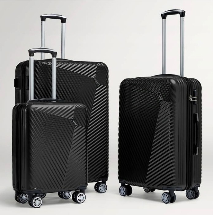Home Bargains - Salisburys Hard Shell Suitcase - Black, Set of 3 - £99.97, http://home.bargains/product/d8520518-8ec2-4145-b27d-cef06e494894/salisburys-hard-shell-suitcase-black?sc=382, Credit: Home Bargains