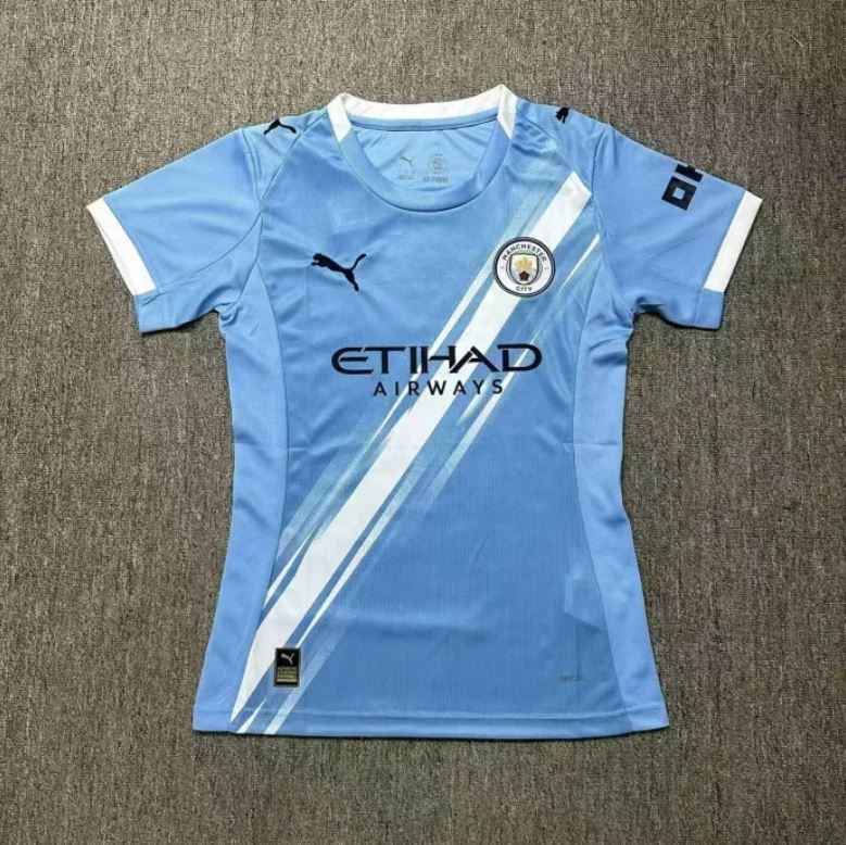 Manchester City women's soccer jersey.