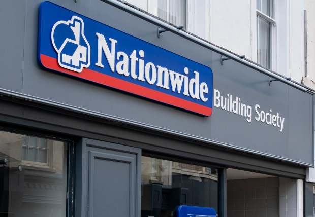Nationwide Building Society branch in Stroud, UK.