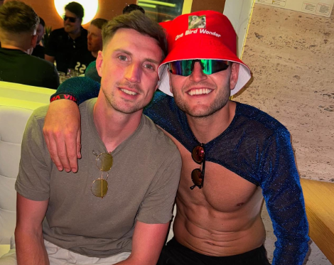 Two men posing for a photo.