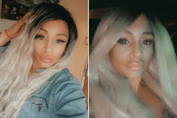 An image collage containing 2 images, Image 1 shows Photo of Clara Wilson, a Brit OnlyFans model arrested for drug smuggling, Image 2 shows Close-up portrait of Clara Wilson (Kardi CEE)