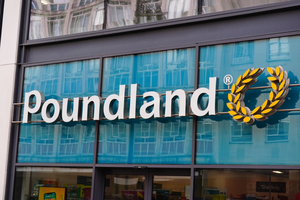 Poundland store exterior with logo.