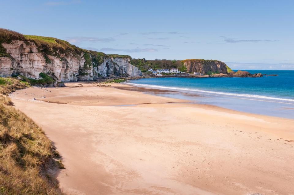 Whitepark Bay beach in Northern Ireland.